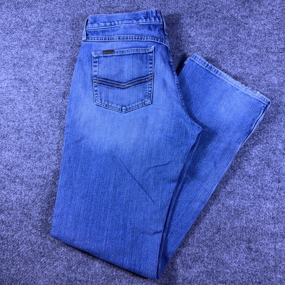 Ariat M5 Slim Straight Western Cowboy Jeans Mens 34x38 Medium Wash Rodeo